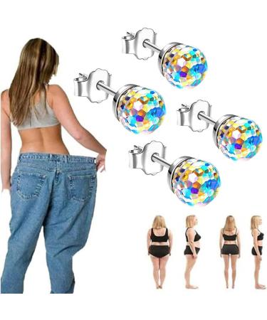 Magnetic Slimming Earrings Magnetic Ear Ornament Acupressure Weight Loss Earring Stimulating Acupoina Zunis Acupressure Earrings For Weight Loss Lymph Drainage Earrings Gifts 2pair