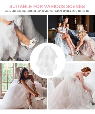 Wedding Veils for Brides White Girls Shower Veil Lace Veil Headwear Bridal Veil Vail for Women Baptism Candle Baptism Decorations for Girls Communion Veils First Miss Pearl Comb - Buy Online on GoSupps.com