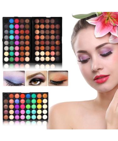 120 Colors Mini Eyeshadow Powder Palette - Anggrek Matt & Shimmering Waterproof Eye Makeup Set - Buy Online on GoSupps.com