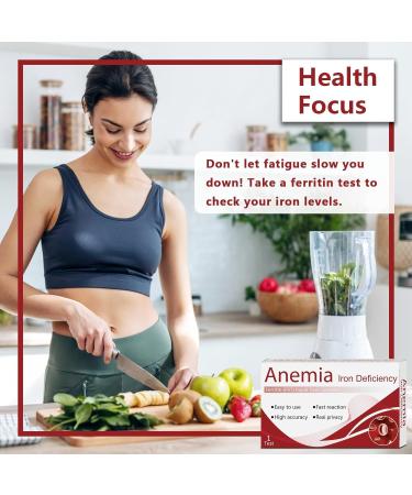 Iron Deficiency Test Kit Accurate & Easy at-Home Test to Monitor Iron Levels Suitable for Both Children and Adults-ONE Test 1 Count (Pack of 1) - Buy Online on GoSupps.com