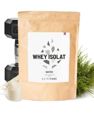 Nutripure | Whey Isolate Native Powder | Milk Protein Food Supplement | Muscle Development & Bodybuilding | 94% Protein 25% BCAA 52% EAA | Neutral | 750g | France - Buy Online on GoSupps.com