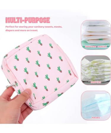 Exceart Storage Pocket Set - 3pcs Menstruation Pad Pouches | Portable Sanitary Napkin & Travel Cosmetic Bags for Teens - Buy Online on GoSupps.com