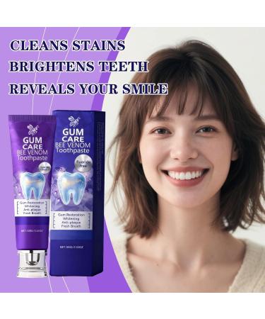 Rolimey Viocore Bee Venom Dental Treatment Toothpaste Natural Toothpastes for Teeth Whitening Toothpaste for Gum Therapy Teeth Whitening Gel Anti-Plaque (1 PCS) - Buy Online on GoSupps.com