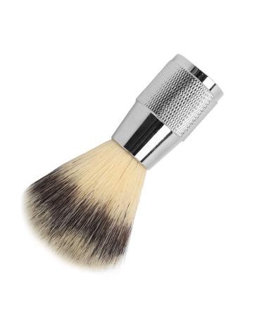 Shaving Foam Brush Facial Cleansing Shaving Brush Zinc Alloy Handle Synthetic Bristles for Home