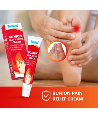 Sumifun Bunion Pain Relief Cream - 4 Count Toe Swelling and Bunion Relief - Foot Cream for Back, Neck, Knee, Hand, Shoulder, Feet - Buy Online on GoSupps.com