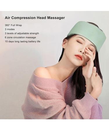 Electric Head Massager & Air Compression Headband 360 Massage 3 Strength Levels for Ultimate Relaxation - Buy Online on GoSupps.com
