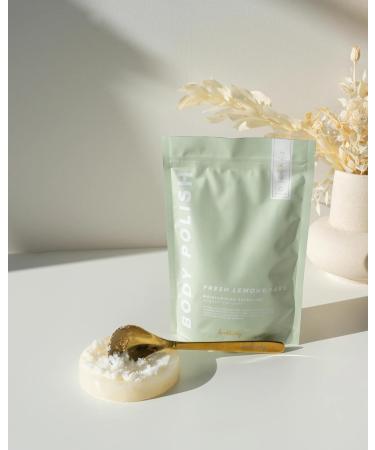 Bonblissity Body Polish 8oz. - Fresh Lemongrass Scented Body Scrub Exfoliator for Women Exfoliating Sugar Scrub To Lotion Moisturizer Gentle Exfoliant for Dry and Sensitive Skin Handmade in USA - Buy Online on GoSupps.com