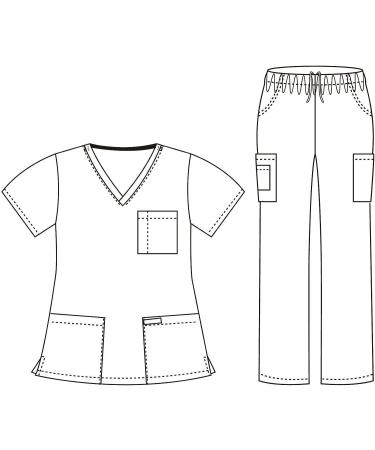 Dagacci Unisex Brown XXXL Medical Scrub Set - Top and Pant for Men and Women - Buy Online on GoSupps.com