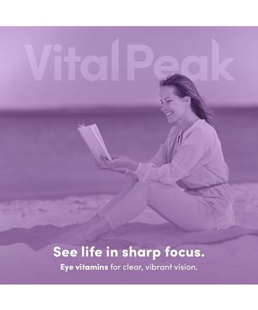 Vital Peak Provision - Eye Vitamins - Eye Health Supplements - with Bilberry Eyebright Lutein Zeaxanthin & More Vitamins - Vegan Non GMO Dairy Free Soy Free Gluten Free - 60 Capsules - Buy Online on GoSupps.com