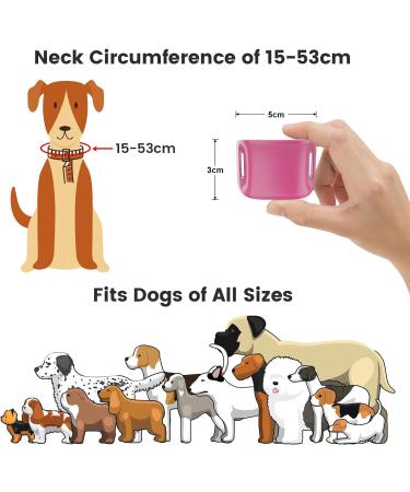 Rechargeable Small Dog Bark Collar | Humane & Safe Anti Bark Training | 7 Sensitivity Levels | Beep Vibration Mode | Pink - Buy Online on GoSupps.com