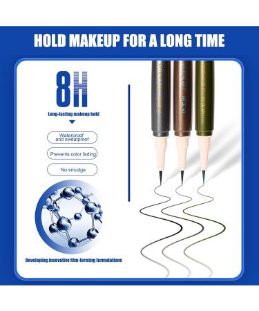 9 Colored Eyeliners Pen Set Waterproof Smudge-Proof Eye Shadow Pencil Liquid Eyeliner Makeup Set Long-Lasting High Pigmented Rainbow Eyeliner Pencils Kit Glitter Eye Liners for Women #38*9colour - Buy Online on GoSupps.com