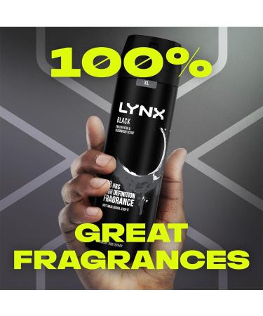 Lynx Black Bodyspray 200 ml x 5 pack - Buy Online on GoSupps.com