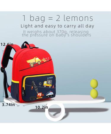 Willikiva Car Dinosaur Kids Toddler Backpack - Waterproof Preschool Bag for Boys and Girls - Buy Online on GoSupps.com