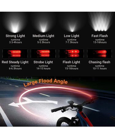Yosky USB Rechargeable Bike Light Set - 1000 Lumens Front and Back Lights for Night Riding - Super Bright Headlight and Tail Light for Adults, Kids, Men, Women - Buy Online on GoSupps.com
