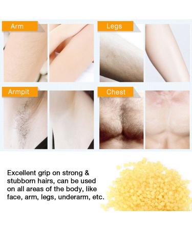 1000g Hard Wax Beans for Hair Removal No Strip Beauty Care for Armpits Legs & Arms (Honey) - Buy Online on GoSupps.com