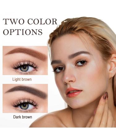 Boobeen Eyebrow Stamp Kit - One Step Waterproof Long Lasting Makeup in Deep Brown | International Shipping Available - Buy Online on GoSupps.com