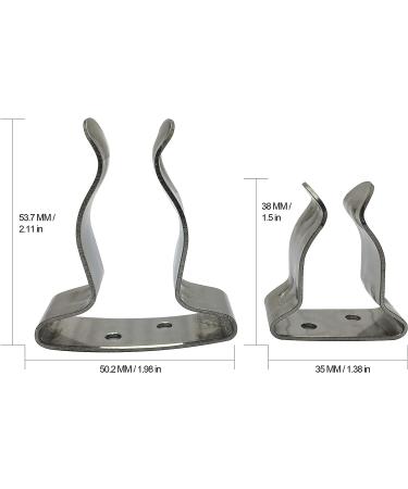 Milky Ocean Stainless Steel Spring Clips Hook Tool Holder for Boat & Marine Accessories - Pack of 2 (Small) - Buy Online on GoSupps.com