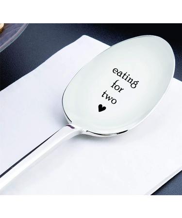 Eating For Two Spoon-Unique Pregnancy Reveal Idea- Pregnancy Gift- Baby Shower Gift-New Arrival Present - Buy Online on GoSupps.com