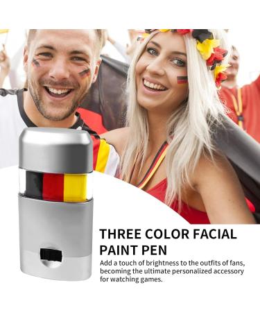  Xvilmaun Face Paint Pen 3 Colors Face Paint Pencils Face and Body Paint Pencils Eye Black Stick Body Marker Pen Makeup Pencils for Softball Player Fans - Buy Online on GoSupps.com