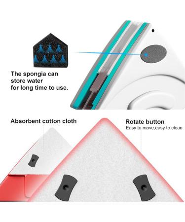 Magnetic Window Cleaner for Double Glazing Magnetic Glass Cleaner Window Cleaner Tool Upgrade Magnet Window Cleaners Double Sided Magnetic Window Cleaner for Home School M(5 12mm) - Buy Online on GoSupps.com