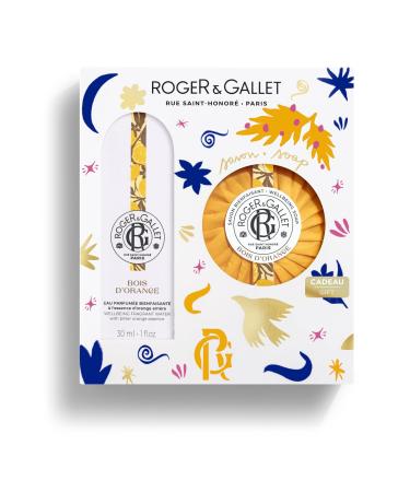 ROGER & GALLET | Orange Wood Gift Set |1 fl oz Frgrant Water | 3.5 oz Perfumed Soap | Limited Edition Bois d'Orange Gift Set - Buy Online on GoSupps.com
