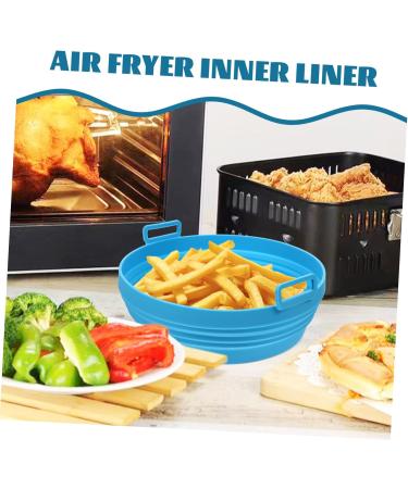 Alipis 2pcs Air Fryer Airfryer Silicone Bakeware Baking Reusable Liner Lining Silicone Pad Non Stick Light Grey 21.5X21.5cm - Buy Online on GoSupps.com