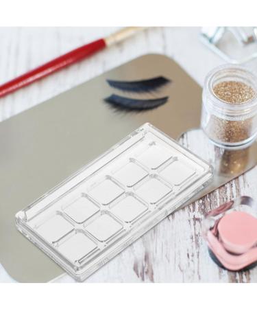  LALADEFIEE Transparent Reusable Makeup Palette with Secure Lid for Lip Organizer Eyeshadow Blush Highlighter Storage Suitable for Personal Mix Organized Use - Buy Online on GoSupps.com