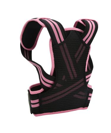 Mokernali Posture Corrector Back Straightener Belt | Elastic Comfortable Support Brace for Men & Women - Pink - Buy Online on GoSupps.com