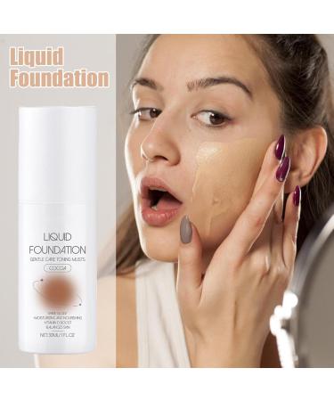  Iouyjiu Moisturizing Foundation Lightweight Liquid Makeup Full Coverage Concealer Long Lasting Oil Control Matte Finish Foundation Ideal for Oily and Dry Skin 30ml - Buy Online on GoSupps.com