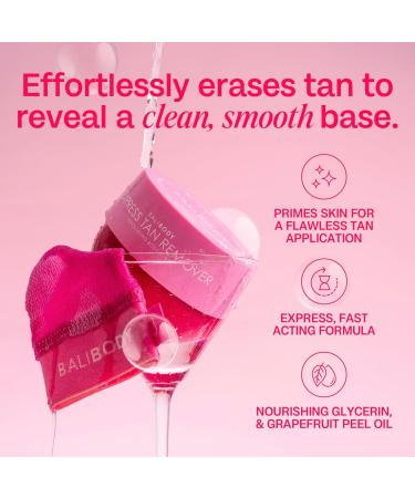 Bali Body Express Tan Remover | Self Tanner Remover & Exfoliating Body Scrub | Fake Tanning Eraser for Streak-Free Skin | Works on Self Tan Fake Tan & Spray Tan | Vegan Grapefruit Scent - Buy Online on GoSupps.com