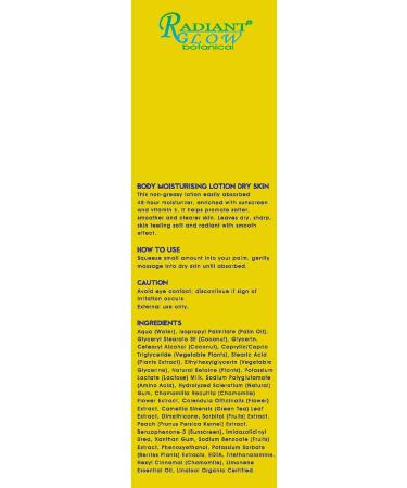 Radiant Glow Botanical Body Lotion - Buy Online on GoSupps.com
