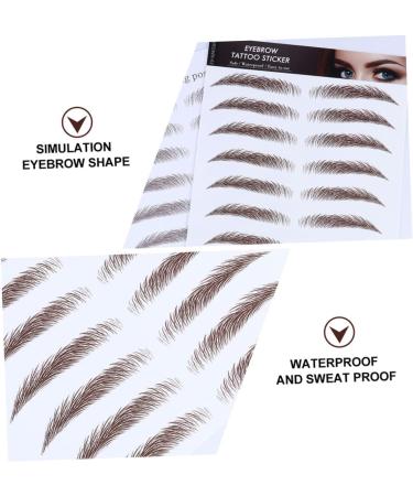 Outanaya 5pcs Eyebrow Stickers False Eyebrows for Women Eyebrow Tattoos Stickers Water Proof 3d Tool - Buy Online on GoSupps.com