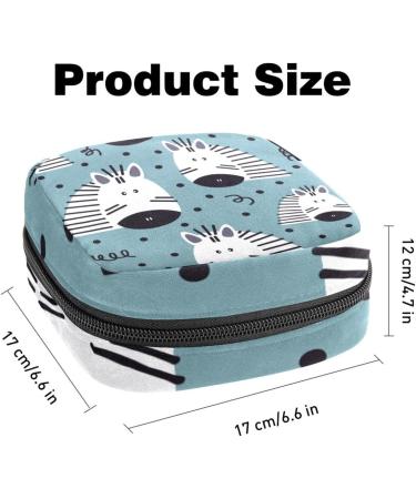 Buy Cute Zebra Storage Bags for Women's Bandages & Menstrual Products - Portable Holder for School & Office - Buy Online on GoSupps.com