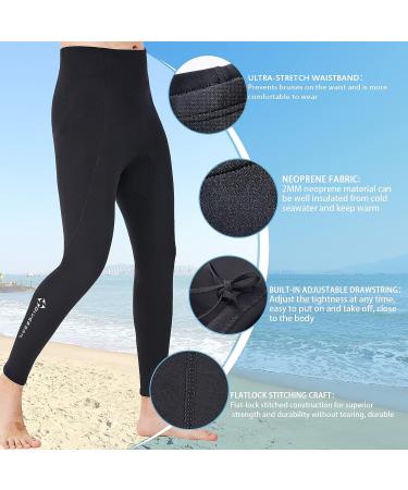 ZEMFAY 2mm Neoprene Wetsuit Pants 3XL - Thermal Diving Pants for Men, Women - UPF 50+ for Snorkeling, Scuba Diving, Surfing - Buy Online on GoSupps.com