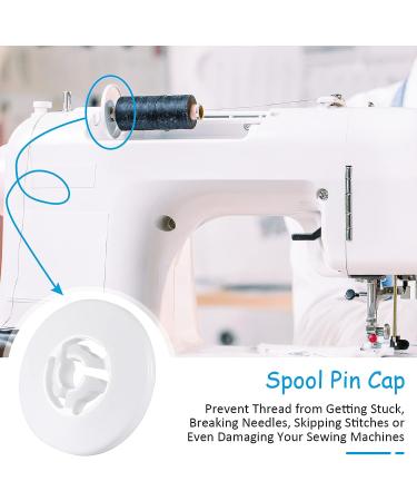 Replacement Spool Caps for Brother & Babylock Sewing Machines - 6 Pieces - White - 25mm, 35mm, 45mm Sizes - Buy Online on GoSupps.com