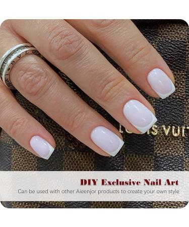 Aieenjor Milky White Jelly Nail Polish - Neutral Nude Water-Based Low Odor - 0.28 Fl Oz - Buy Online on GoSupps.com
