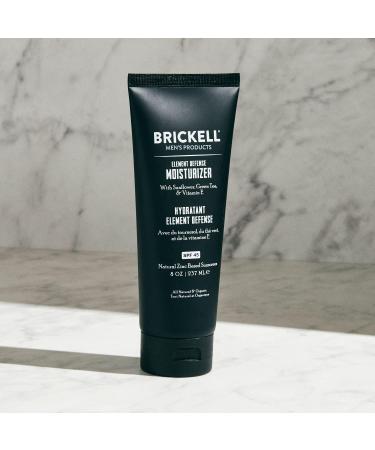 Brickell Men's Element Defense Moisturizer SPF45 - Natural & Organic Zinc Sunscreen 236ml - Buy Online on GoSupps.com