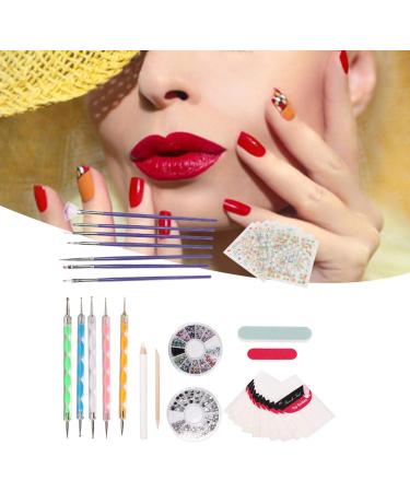Exquisite Fashion Easy To Use Nail Art Sticker Nail Art Brush High-Quality Materials Practical for Home Salon Shop - Buy Online on GoSupps.com