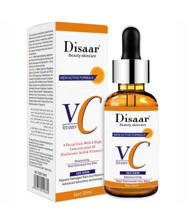 Orange Vitamin C Facial Serum Hyaluronic Acid Moisturizing Repair Skin Restore Hydration 30ml/1.01fl.oz