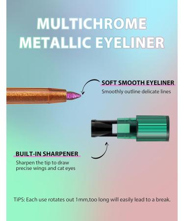  Jutqut Pearl White Cameleon Eyeliner Waterproof & Long Lasting Metallic Eye Liner Glitter Makeup Gel Eyeliner Smudge-proof Shimmer Colourful Gel Eye Liner Highly Pigmented Sparkling Eyeshadow - Buy Online on GoSupps.com