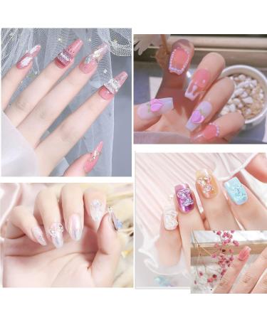 SHANERQIE 100+pcs 3D Nail Charms - Mixed Butterfly, Bow, and Bear Charms for DIY Manicure Decoration - Peach/Bear/Aurora Skirt - Women/Girls - Buy Online on GoSupps.com