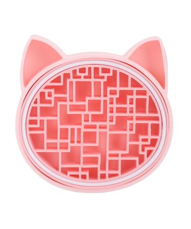 Silicon Makeup Brush Cleaner Mat - Portable Cat Head Design | Efficient Brush Cleaning Pad for Cosmetics - Pink - Buy Online on GoSupps.com