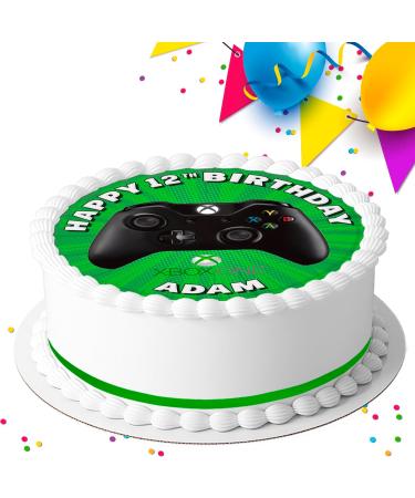 GAMES CONTROLLER GAMING BIRTHDAY PERSONALISED 7.5 INCH EDIBLE ICING CAKE TOPPER DECORATION SV74 - Buy Online on GoSupps.com