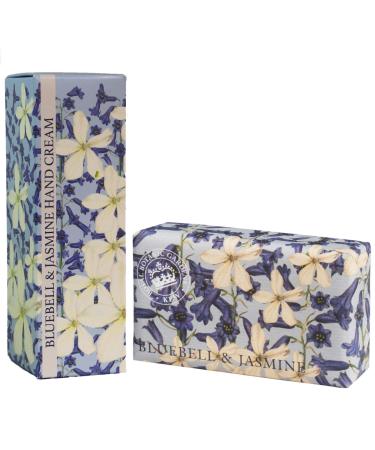 Royal Botanic Gardens KEW Hand Cream & Shea Butter Soap Gift Set - Bluebell & Jasmine