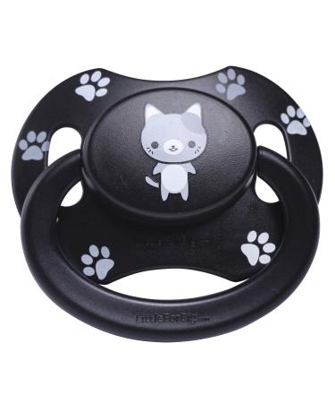 LittleForBig Bigshield Gen-II Big Pacifier Set - Black Kitty & White Puppy Print - Buy Online on GoSupps.com