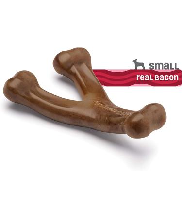 Benebone Real Bacon Wishbone Dog Chew Toy - Durable & Made in USA for Aggressive Chewers - Buy Online on GoSupps.com