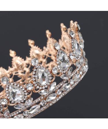 FRCOLOR Crystal Crowns and Tiaras Vintage Rhinestone Bridal Tiara Crowns for Women Girls Wedding Prom Costume Party Hair Accessories - Buy Online on GoSupps.com