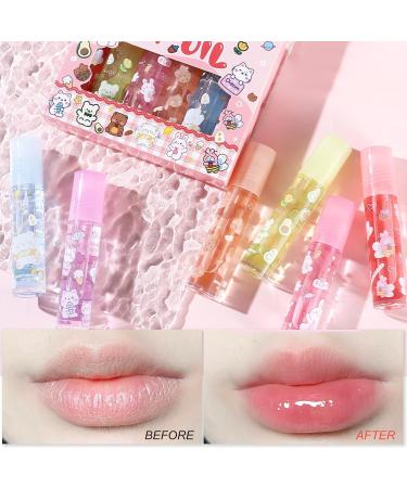  Ceboic Set of 6 colorless lip oils - Transparent roller - Moisturizing gloss - Fruity flavor - Shiny balm for long-lasting care - Buy Online on GoSupps.com