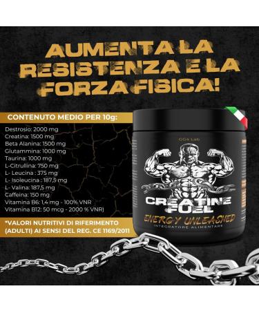  GG4Lab GG4Lab Powerful Pre-Workout Beta Alanine Powder 300g Pre-workout for Strong Energy and Muscle Mass with Creatine Coffee - Buy Online on GoSupps.com