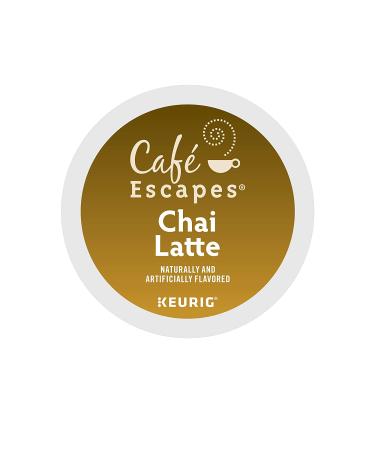 Caf Escapes Chai Latte K-Cup Pods - 12 Count x 6 Pack | Authentic Chai Latte Pods for Keurig Brewers - Buy Online on GoSupps.com